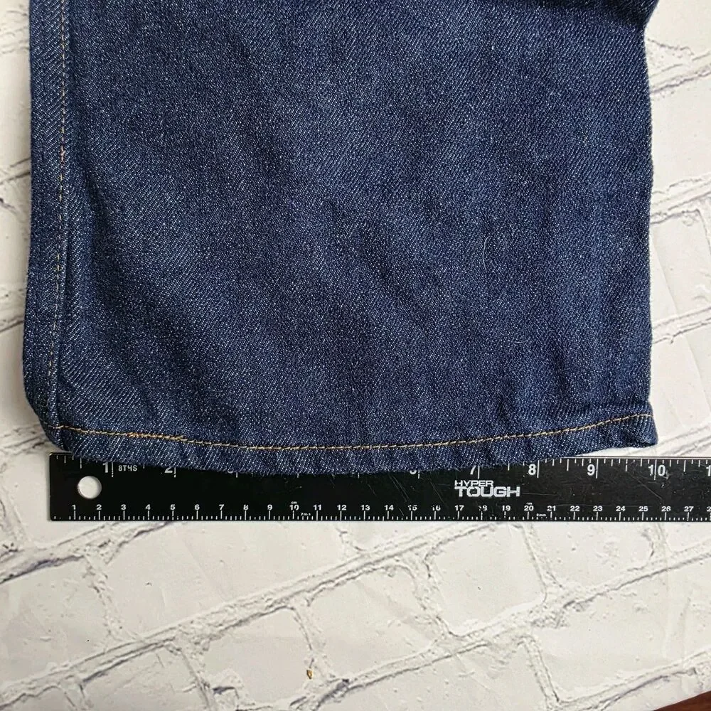 Vtg 80s JC Penney Men's 38x32 Blue Dark Denim Boot Cut Jeans